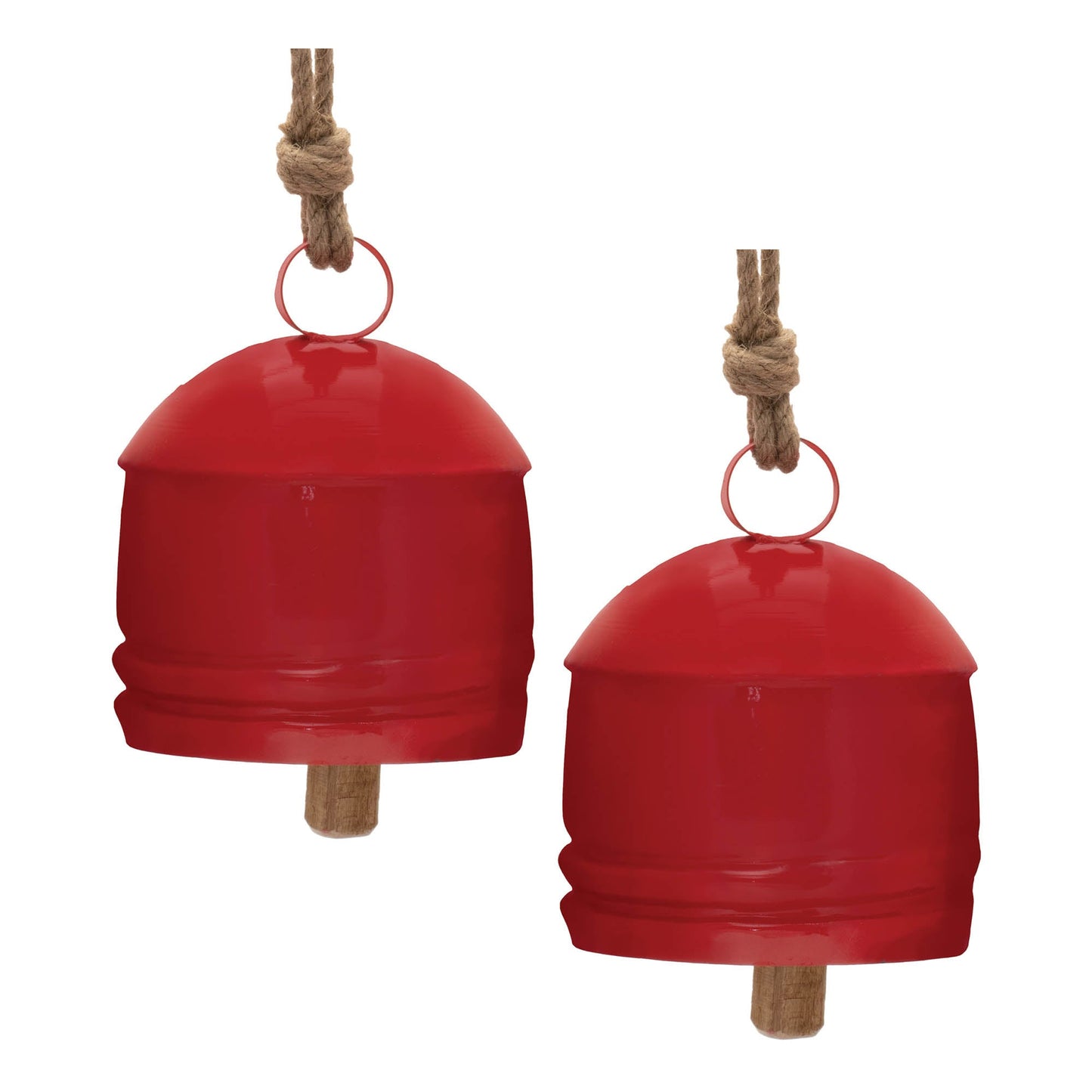 Rustic Metal Bell Ornament (Set - 2)