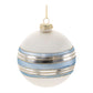 Striped Glass Ball Ornament (Set - 6)