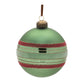 Striped Glass Ball Ornament (Set of 6)