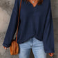 1 The Woman - Whitney Waffle Knit Long Sleeve Top