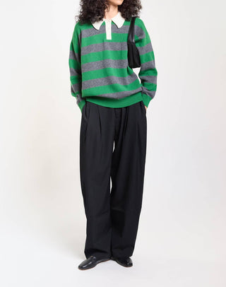 &Daughter - Edith Stripe Polo Top