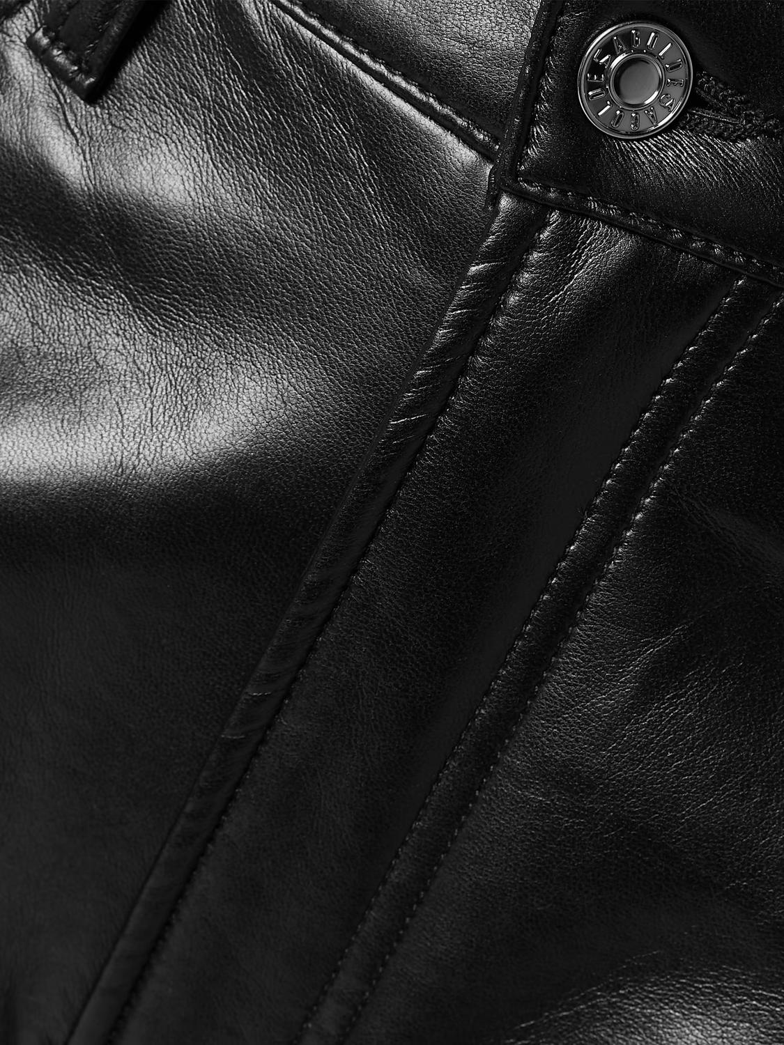 Agolde - Riley Long Recycled Leather Straight Pants