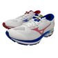 Mizuno Women's Wave Rider 22 Knit Running Shoe White/Red Size 6 B(M) Us