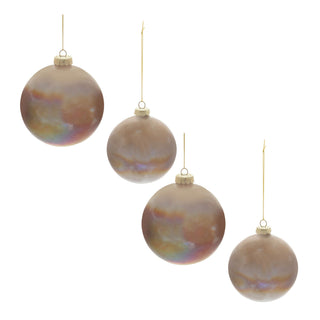 Iridescent Glass Ball Ornament (Set of 4)