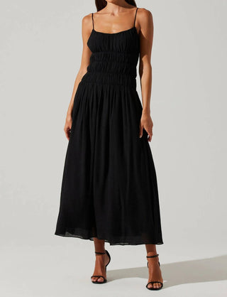 Astr - Andrina Smocked Midi Dress