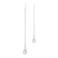 Beaded iridescent glass drop ornament (set of 12)