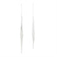 Clear Glass Icicle Drop Ornament (Set of 6)