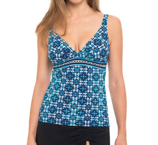 Profile By Gottex - D-Cup V-Neck Tankini Top