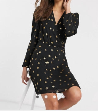 & Other Stories - Long Puff Sleeve Wrap Dress