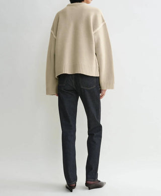 Toteme - Embroidered Wool Cashmere Knit Sweater