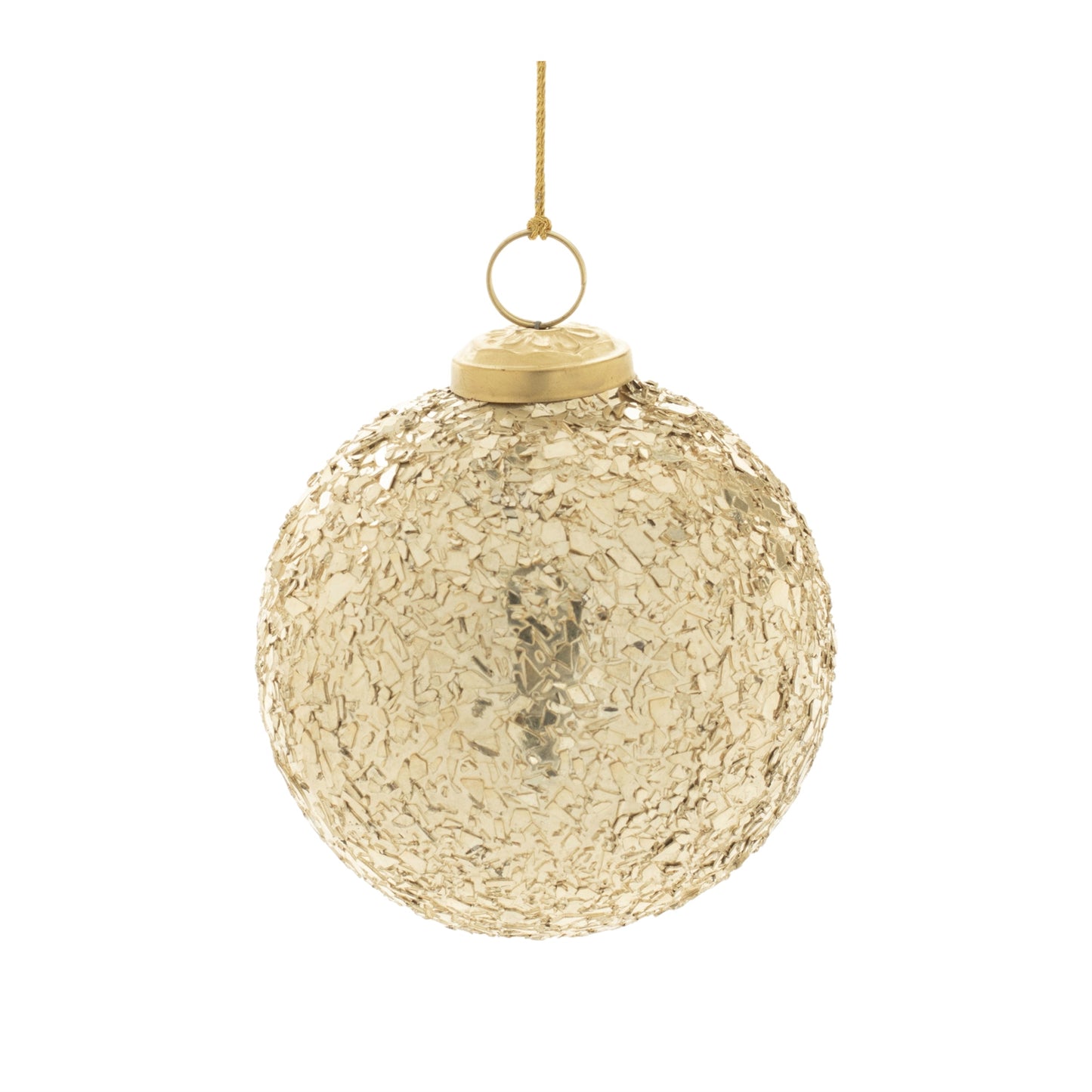 Mosaic glass ball ornament (set of 4)