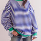 Free People - Classic Striped Crewneck Sweatshirt
