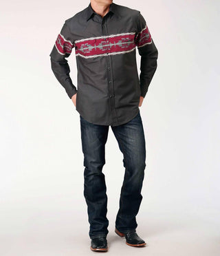 Roper - Men's Roper Grey Shirt