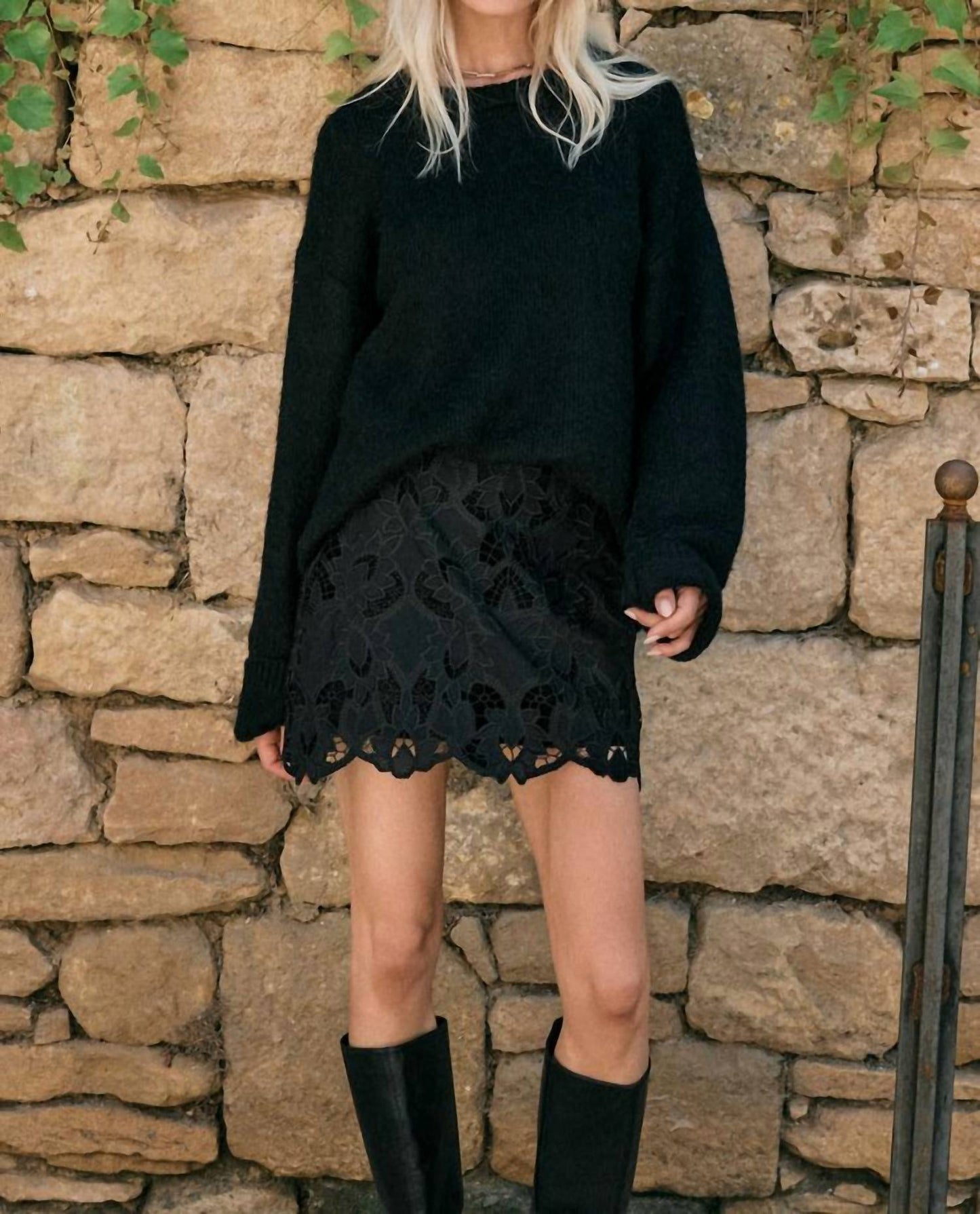 Z Supply - Siren Lace Siren Embroidered Mini Skirt