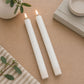 FIA Wick White Taper Candle (Set - 2)