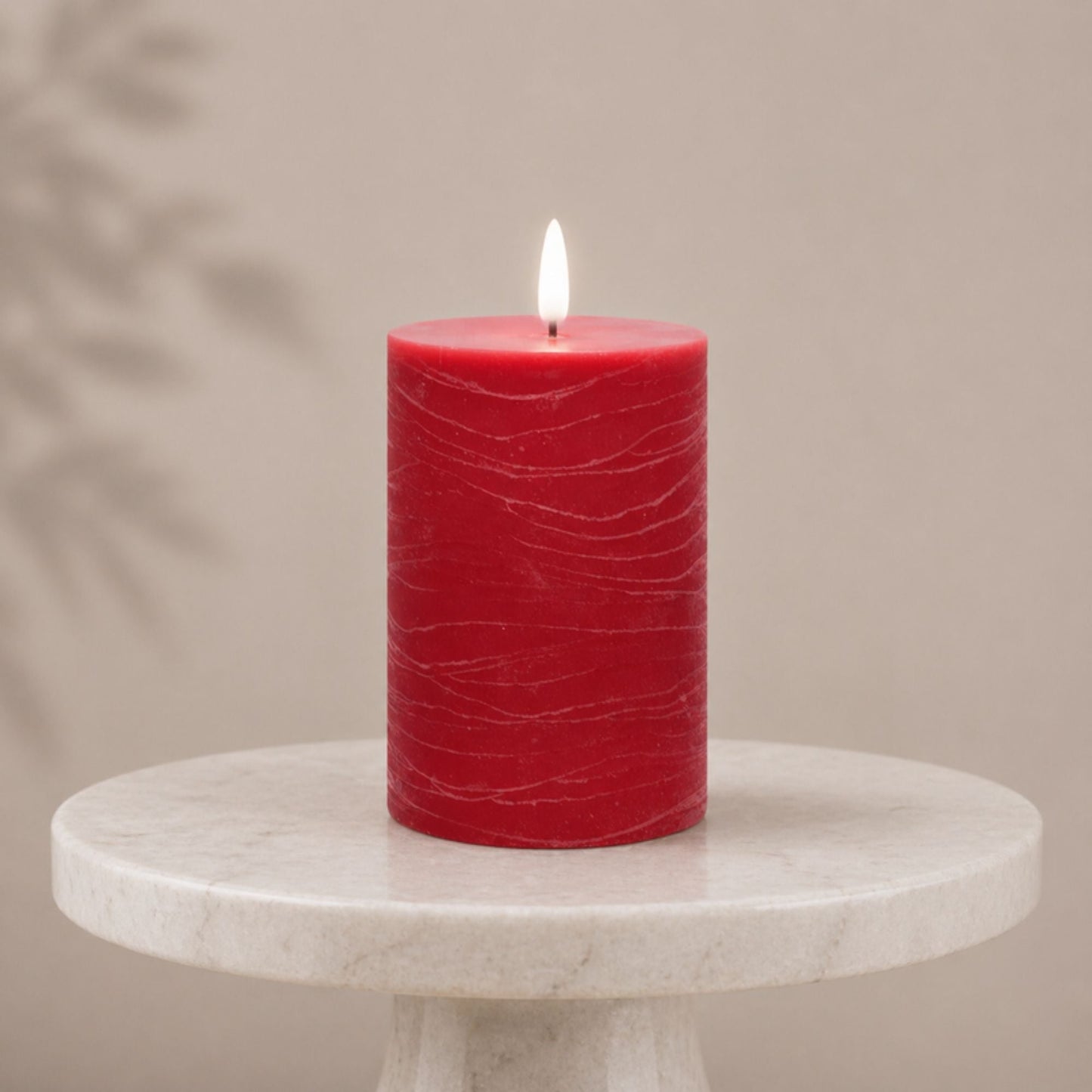 FIA Wick Red Pillar Candle Set - 2