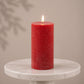 FIA Wick Red Pillar Candle (Set of 2)