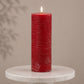 FIA Wick Red Pillar Candle (Set - 2)