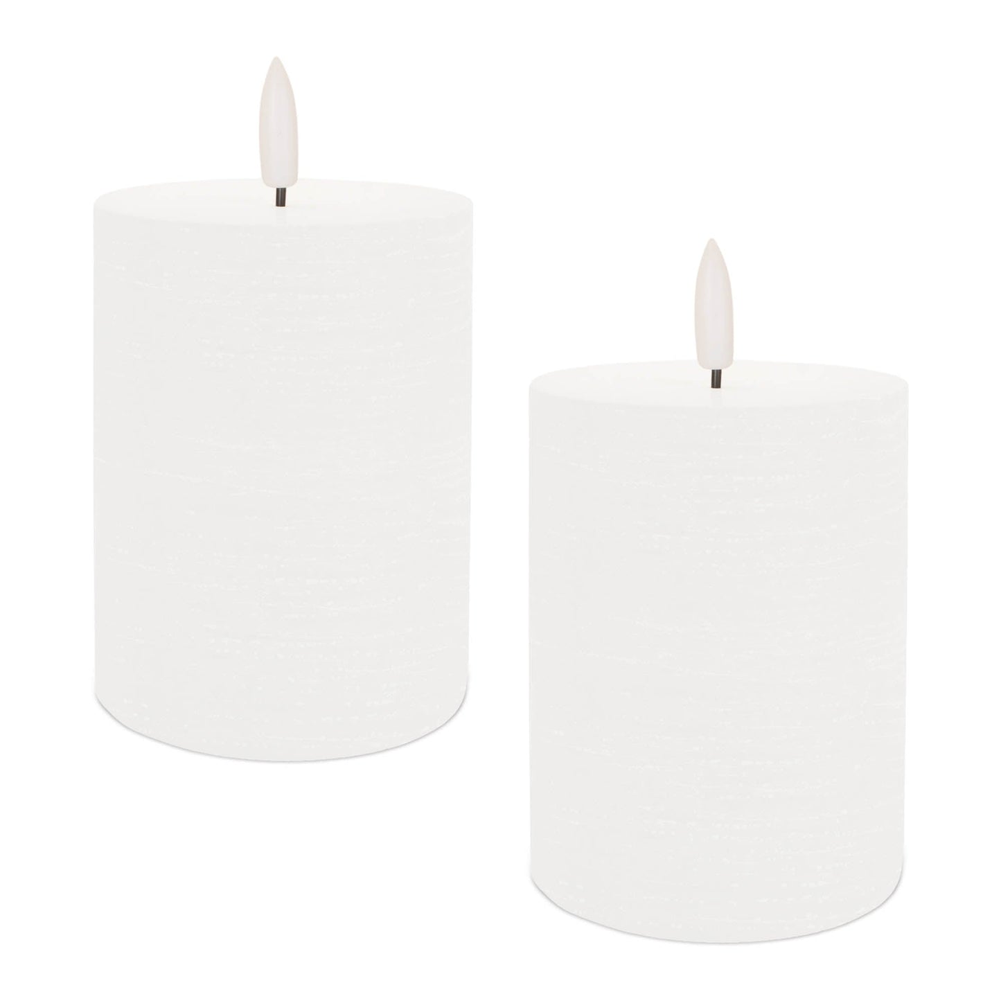 FIA Wick White Pillar Candle (Set / 2)