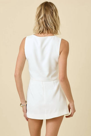 Day + Moon - Wesley Cutout Button Down Vest