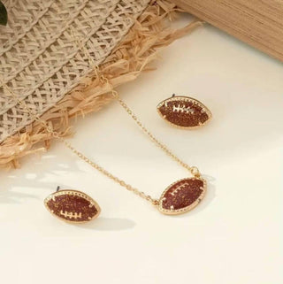 Kate Tuesday - Women's Football Earring And Necklace Set