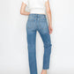 Artemis Vintage - Western Detailed High Rise Straight Jeans
