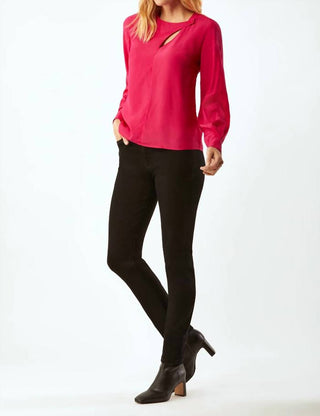 Ecru - Swinton Slit Neck Blouse