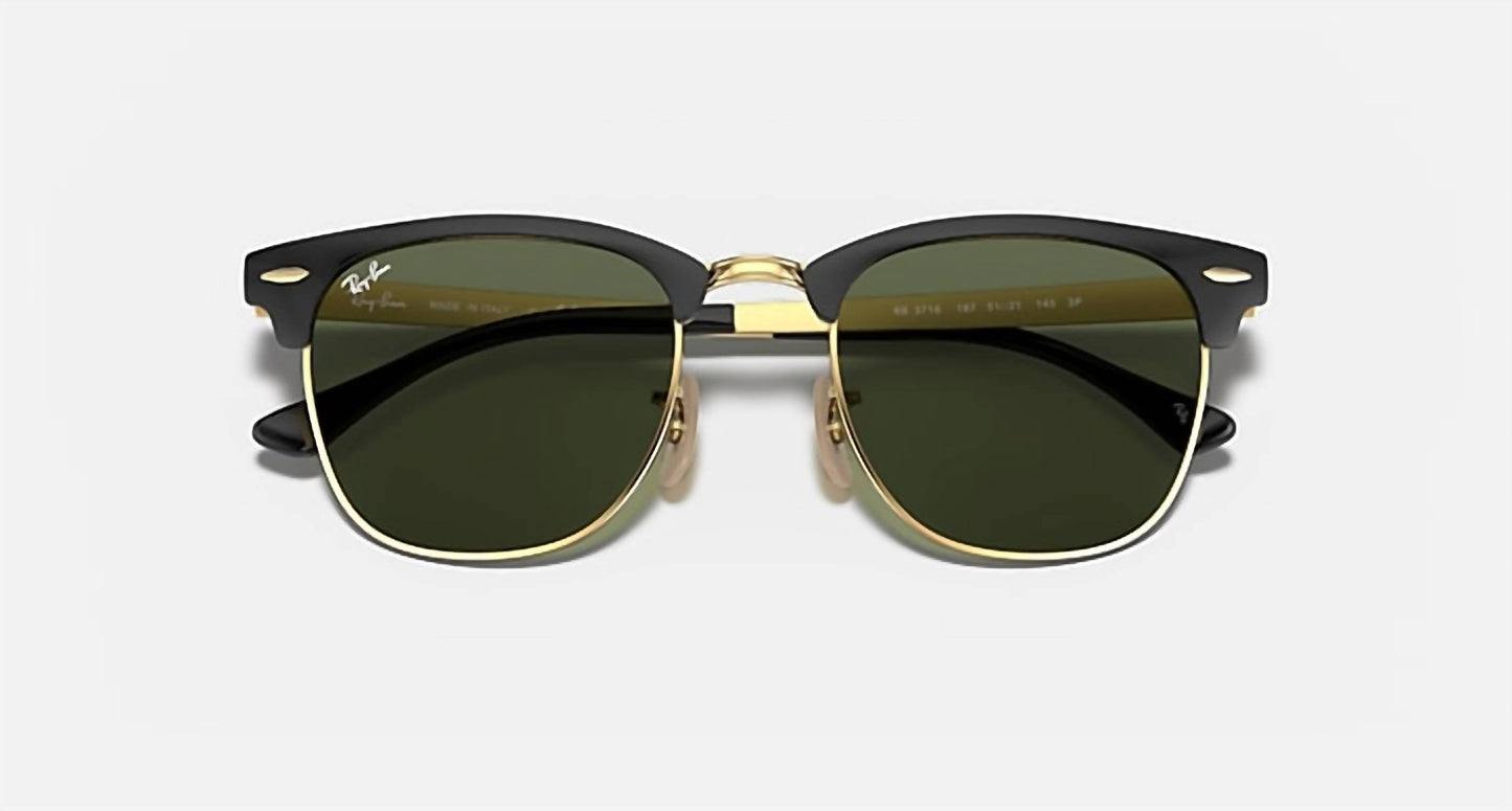 Ray Ban - Clubmaster Metal Non Polarized Sunglasses Rb3716 187