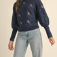 &Merci - Flower Embroidered Sweater
