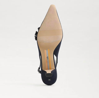 Sam Edelman - Women's Bianka Fabric Pointed Toe Slingback Kitten Heeled Pump