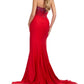 Ashleylauren - Stones Encrusted Strapless Gown