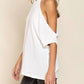 Pol - One Shoulder Ribbed Top