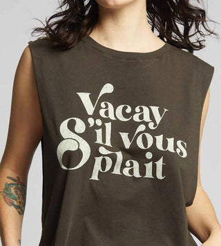 Recycled Karma - Vacay S'il Vous Plaît Muscle Tank