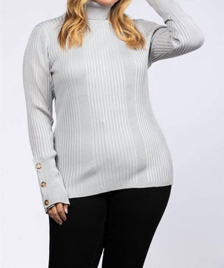&Merci - Rib Stitch Pullover Sweater - Plus