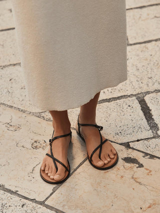 Atp Atelier - Wome's Capri Nappa Flat Sandals