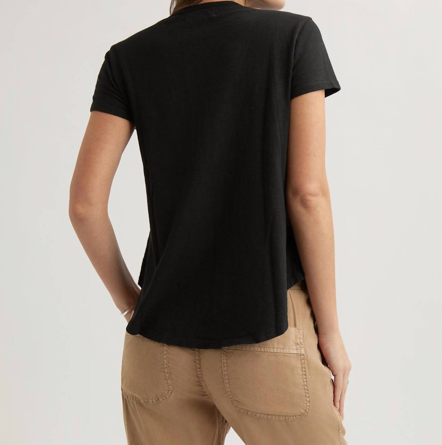 Bella Dahl - Women's Short Sleeve Henley Top