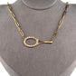 Love Love Tennis - Women's Big Diamond Box Chain Necklace