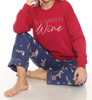 Pj Salvage - Women's Tis The Season To Wine Top