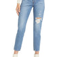 Levi's Women's Wedgie Icon Distressed Tapered Jeans