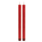 FIA Wick Red Taper Candle (Set - 2)