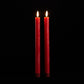 FIA Wick Red Taper Candle (Set - 2)
