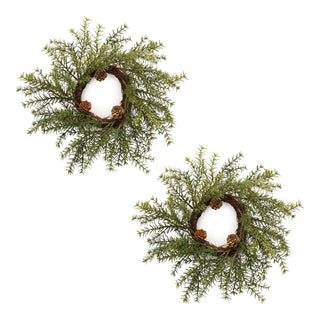 Winter Pine Wreath (Set of 2)