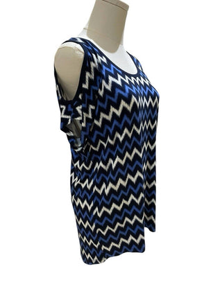 Michael Kors - Printed Cold Shoulder Lightweight Blouse