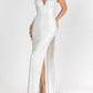 Vienna Prom - Glittering Crystal Stones Corset Long Slit Gown