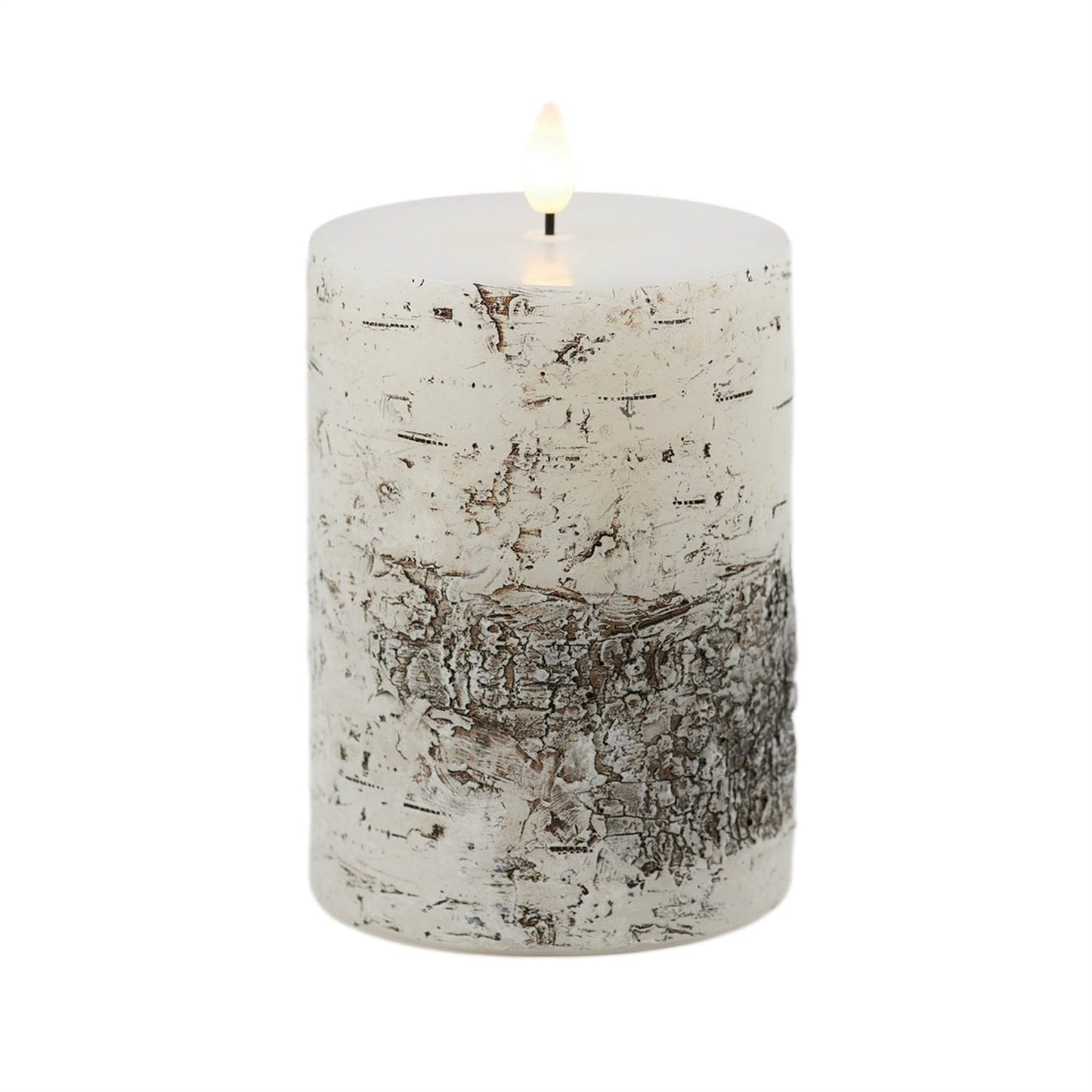 FIA Wick Birch Design Pillar Candle (Set of 2)