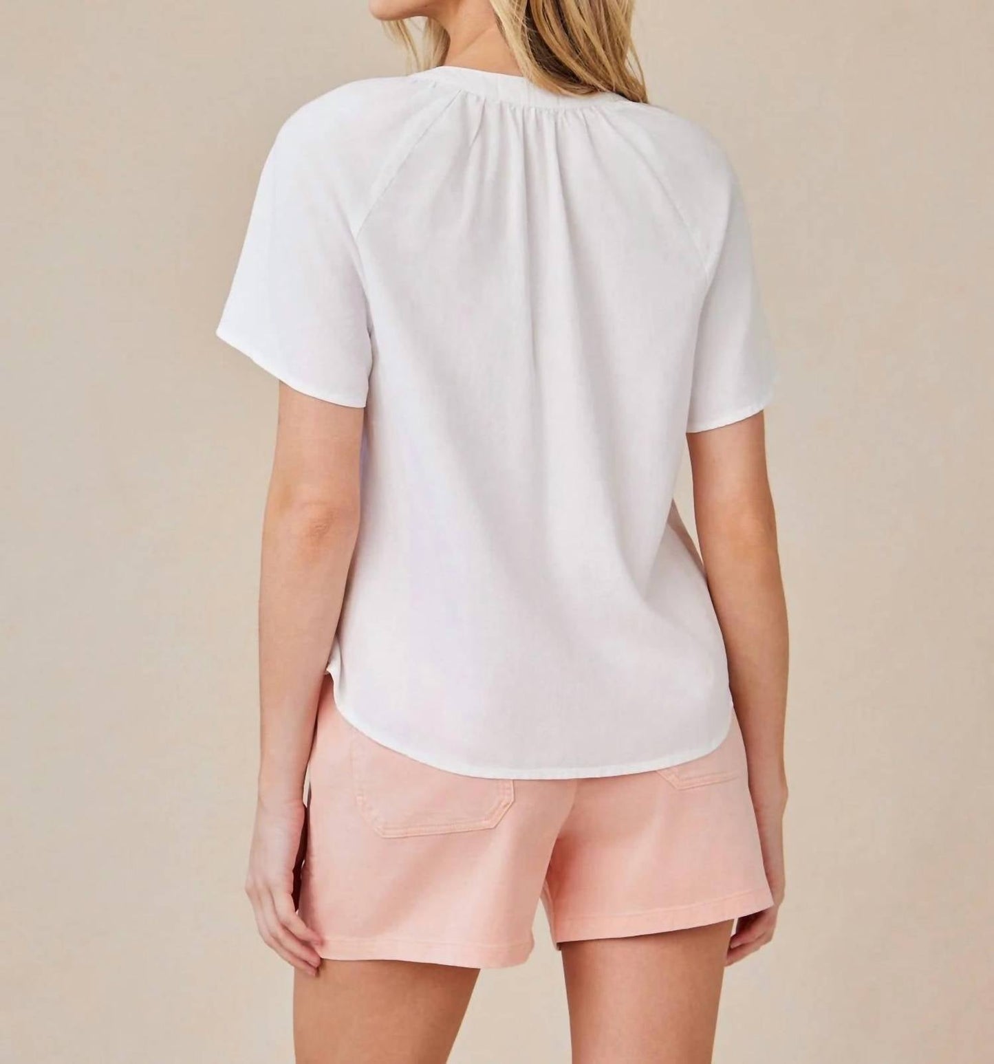 Bella Dahl - Flowy Short Sleeve Pullover Top