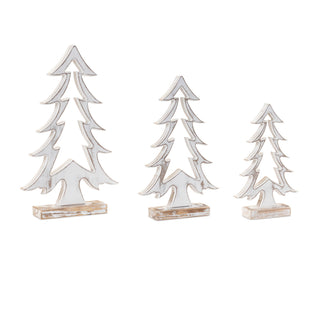 Wood Pine Tree Outline (Set of 3)