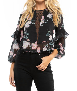 Blue Life - Tomie Ruffle Hem Long Sleeve Top