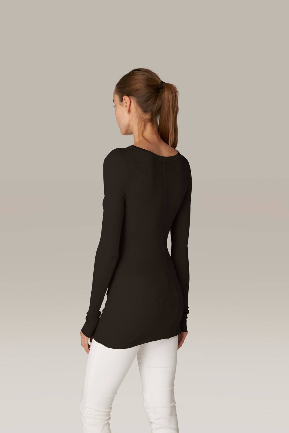 Enza Costa - SILK RIB L/S TUNIC
