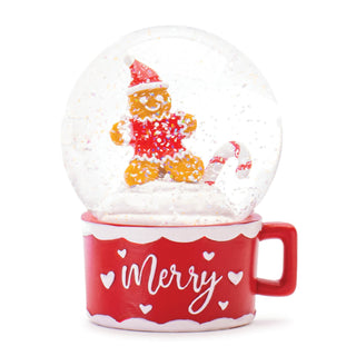 Snow Globe Mug w/Gingerbread Man